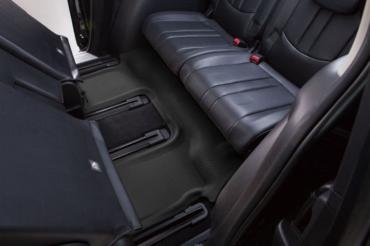 3D MAXpider rubber floor mats for Kia Carnival 8-seat 2022-2024, black Kagu R3, designed to protect vehicle flooring.