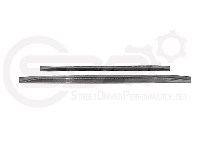 2021-UP BMW G80 M3 SEDAN | 3D STYLE CARBON FIBER ADD-ON SIDE SKIRTS ROCKER PANEL EXTENSION GROUND EFFECTS