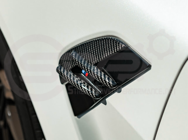 2021-UP BMW G82 G83 M4 | FACTORY REPLACEMENT CARBON FIBER SIDE FENDER VENT TRIM COVERS PAIR