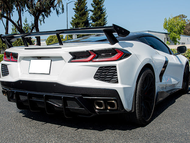 2020+ CORVETTE C8 Z51 REAR LOWER DIFFUSER FINS *ADD-ON*