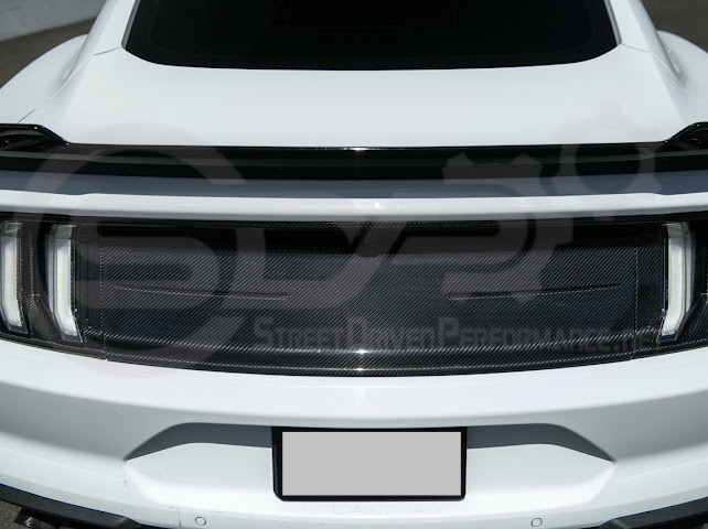 2018-2023 FORD MUSTANG S550 | CARBON FIBER FACTORY STYLE REAR TRUNK DECK LID APPLIQUE PANEL COVER