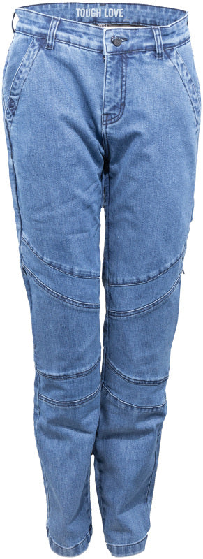 Blue Speed and Strength Tough Love armored jeans for women, size 29x32, featuring durable reinforced panels and a stylish fit.