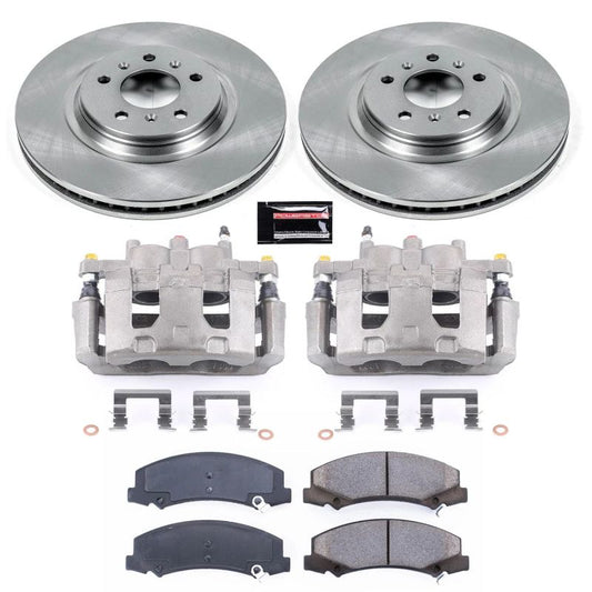 PowerStop OE brake calipers for Chevrolet Impala Limited 2014-2016 front Autospecialty kit with calipers visible.