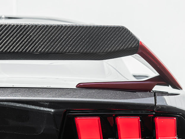 2024-Up Ford Mustang S650 | CARBON FIBER GT Performance Wing Rear Gurney Flap Spoiler *ADD-ON*