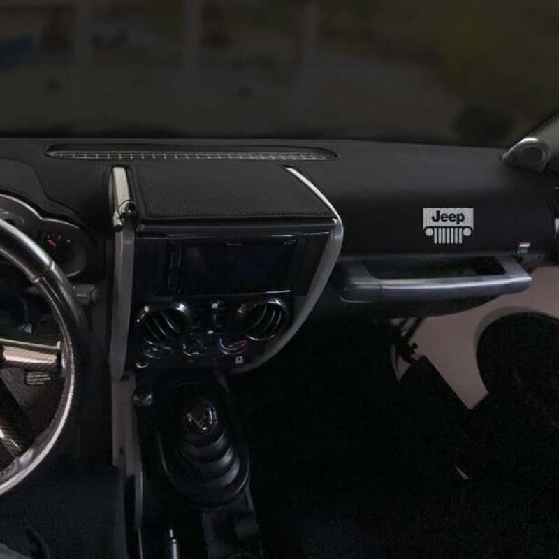 Covercraft 11-14 Jeep Wrangler (JK) w/ Light Sensor Limited Edition Dash Cover w Jeep Grill Logo