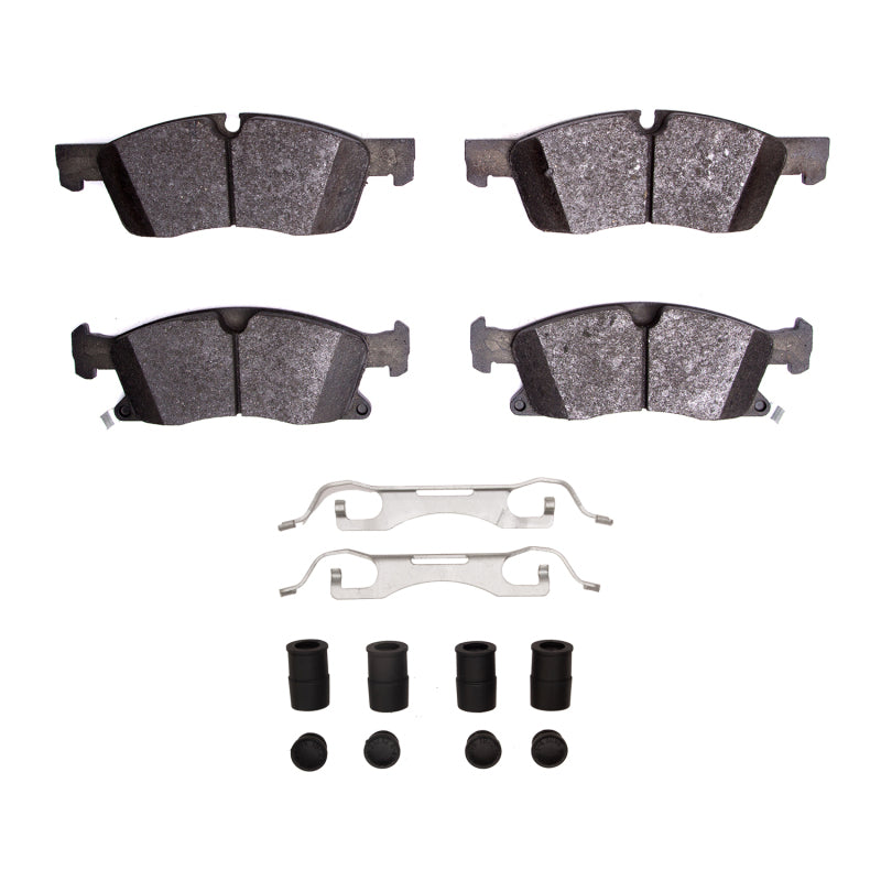 R1 Concepts ceramic brake pads and hardware kit for Dodge Durango R1 2012-2025, OE front brake replacement components