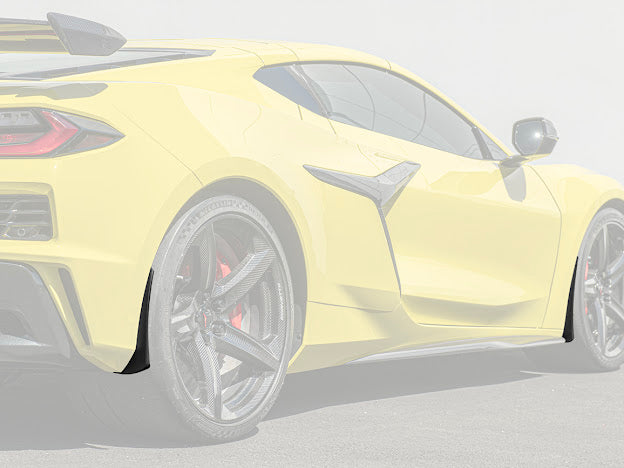 2023+ CHEVROLET CORVETTE C8 Z06 & E-RAY | MATTE BLACK XL EXTENDED FRONT SPLASH GUARD