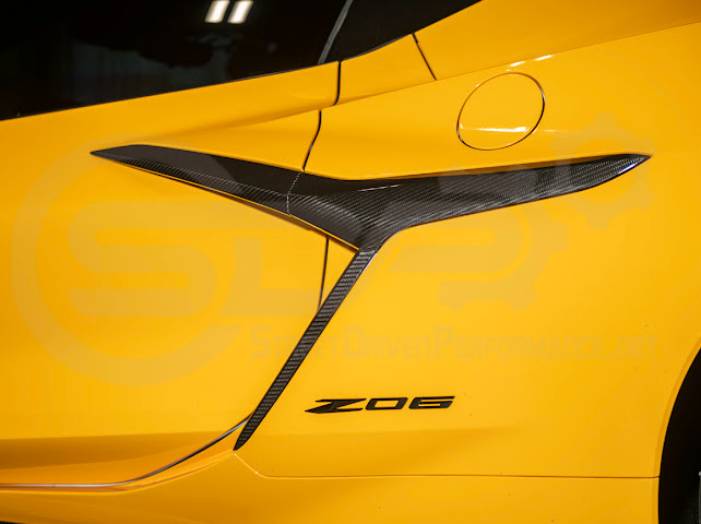 2023+ CHEVROLET CORVETTE C8 Z06/ E-RAY / ZR1 | CARBON FIBER SIDE AIR INTAKE DOOR GARNISH LOWER TRIM PAIR