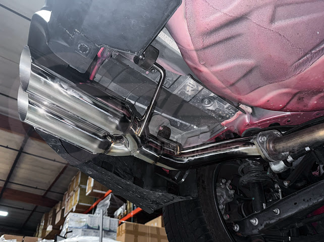 2022-PRESENT SUBARU WRX | MUFFLER DELETE BOSO AXLE BACK EXHAUST (CHROME OR BURNT BLUE TIPS)