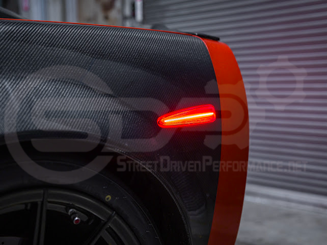2005-2013 Chevrolet Corvette C6 | Amber Light LED Side Fender Markers Pair (Front and / or Rear) {Clear, Amber, Red, or Smoke Lenses}