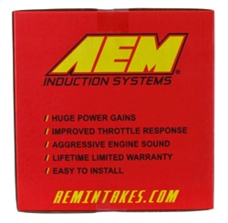 AEM Induction chrome cold air intake for 2006-2009 Honda Civic Si showing the polished metal pipe and air filter element.