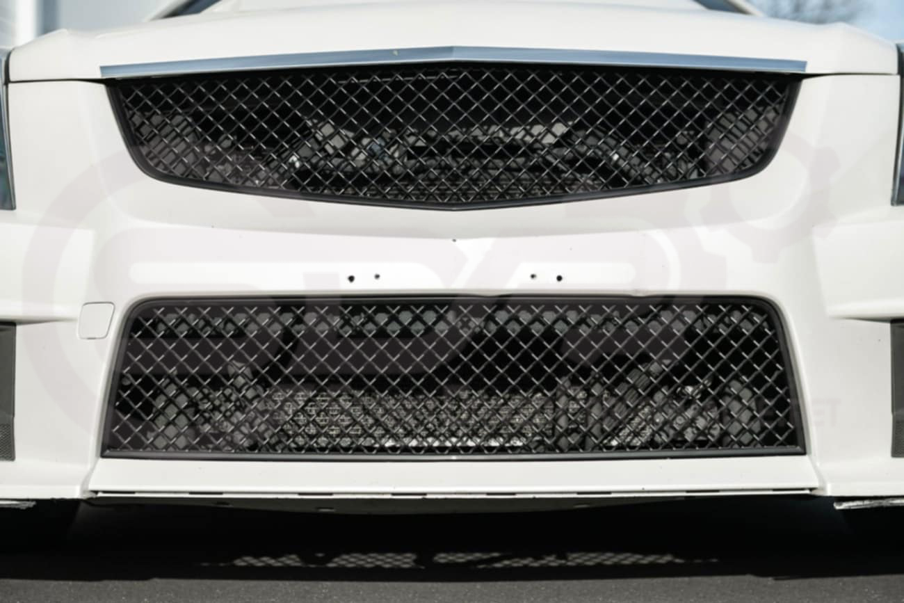 2009-2015 Cadillac CTS-V V2 -  Black front grilles set (blank no emblem)