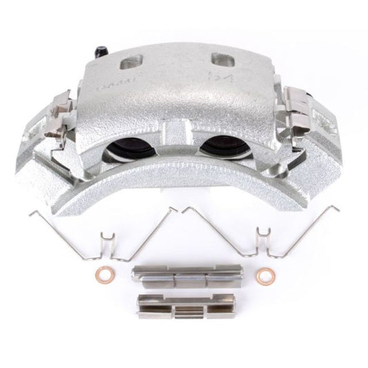 PowerStop OE front left brake caliper with bracket for 2004-2006 Ford E-150 van, automotive part for braking system repair.