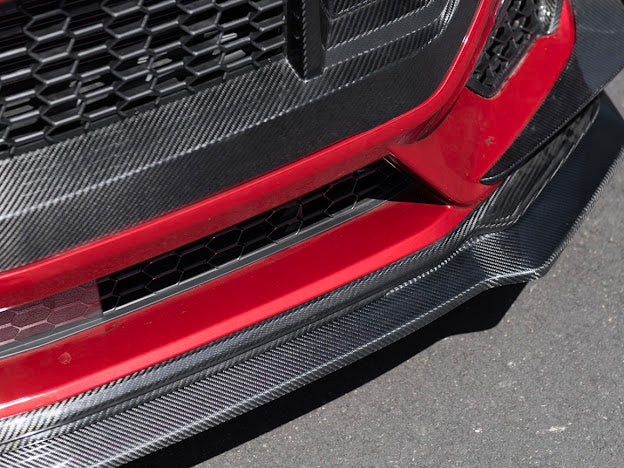 2024-UP MUSTANG S650 | CARBON FIBER FRONT LIP EXTENSION SPLITTER GROUND EFFECTS