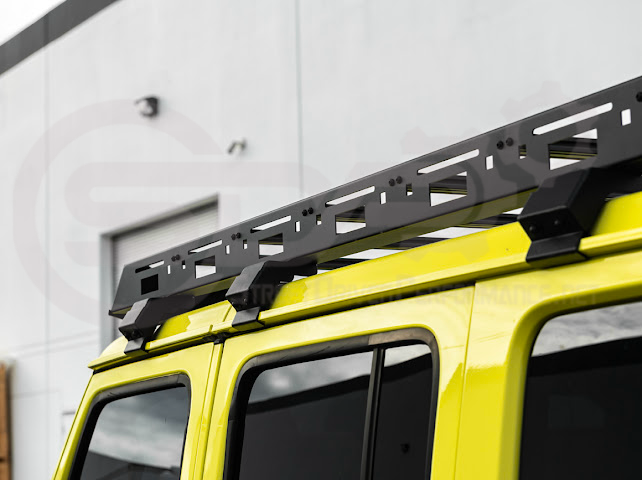 2018-UP JEEP WRANGLER JL & 2020-PRESENT JEEP GLADIATOR JT | CARBON STEEL BLACK TOP ROOF CARGO RACK (FULL & HALF LENGTH)