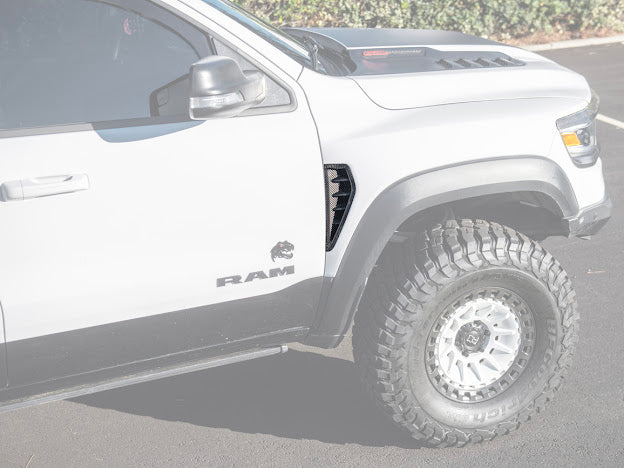 2019-UP RAM 1500 TRX CARBON FIBER SIDE DOOR FENDER VENT TRIM