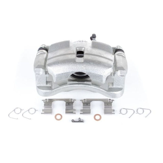 PowerStop front left OE brake caliper with bracket for 2014-2018 Nissan Rogue, automotive part for braking system repair.