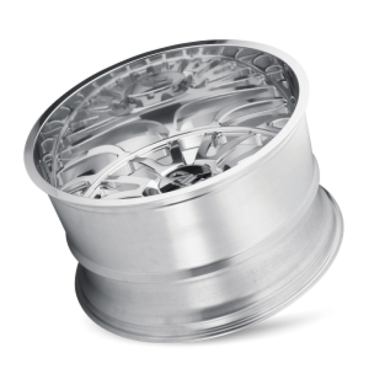 Polished Cali Off-Road cast wheel with 26x14 inch size, 6x139.7 bolt pattern, -76mm offset, and 106mm hub for off-road vehicles.