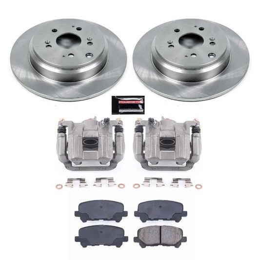 PowerStop rear brake kit with calipers for Honda Odyssey 2011-2017, OE-style brake system with durable components.