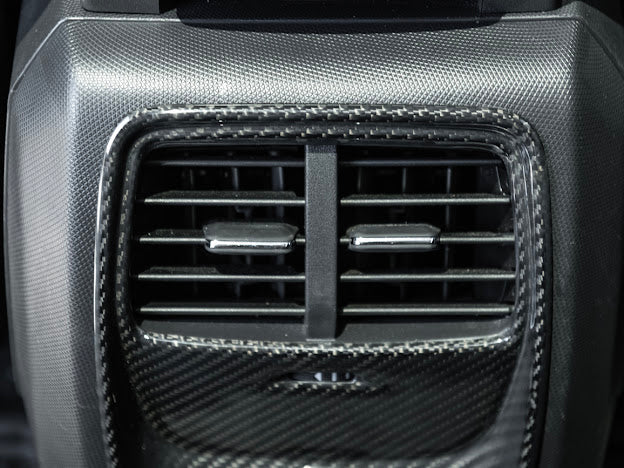2021-Up Ford Mustang Mach-E |INTERIOR Carbon Fiber Rear AC Outlet Panel Cover