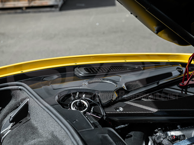 2025-Up Corvette C8 ZR1 | CARBON FIBER Engine Bay Trim Panel Cover Pair