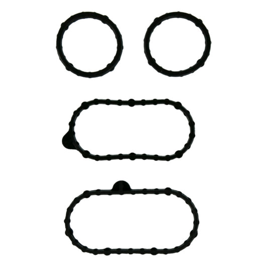 Fel-Pro Ford F-250 Super Duty engine oil cooler gasket set with multiple gaskets for engine cooling system repair.
