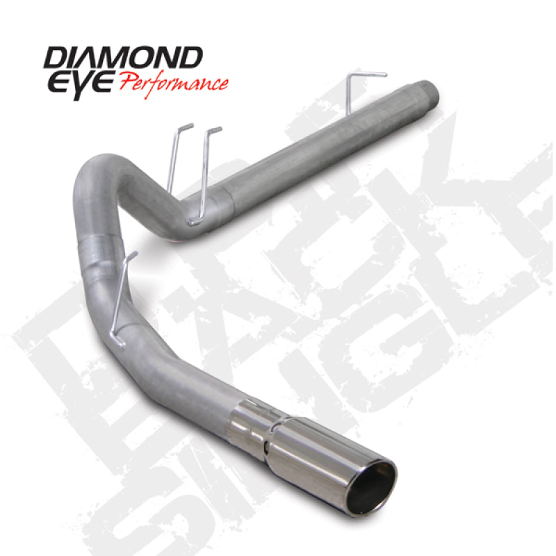 Diamond Eye Performance DPF Back exhaust kit for 2008-2009 Ford F250/F350, 6.4L V8, with 44-inch by 13.5-inch dimensions