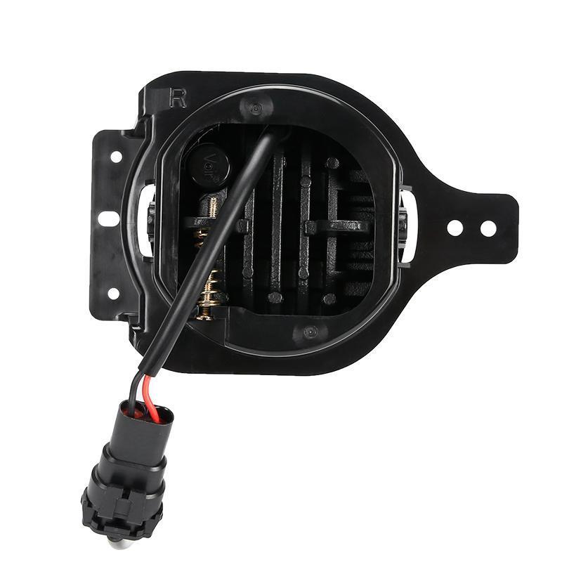 Oracle Lighting Jeep Wrangler JL and Gladiator JT high performance LED fog lights, no halo, with bright white illumination.