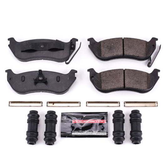 PowerStop Z23 Evolution Sport rear brake pads for Ford Explorer 2006-2010 with hardware, high-performance brake replacement