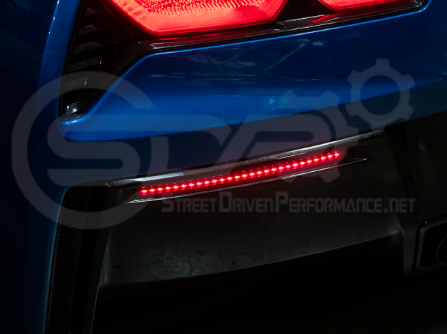 2014-2019 Chevrolet Corvette C7 | Rear Diffuser Smoke or Clear Lens LED Reflector Light Pair