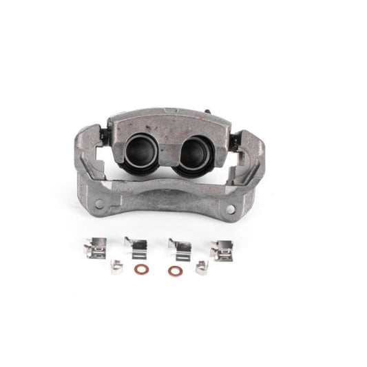 PowerStop OE brake caliper with bracket for front left of Lexus RX350 (2010-2018) showing the brake caliper assembly.