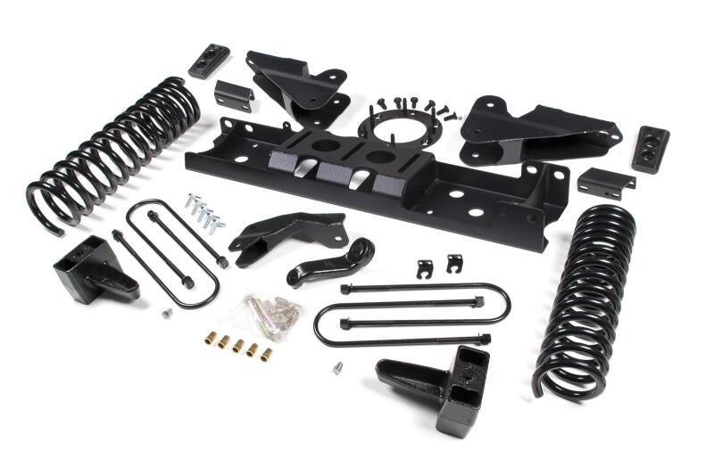 Zone Offroad 2019 Ram 3500 4.5in Radius Arm Brkt 2in Rr Block w/ Overload 6-Bolt T-Case Nitro Shocks