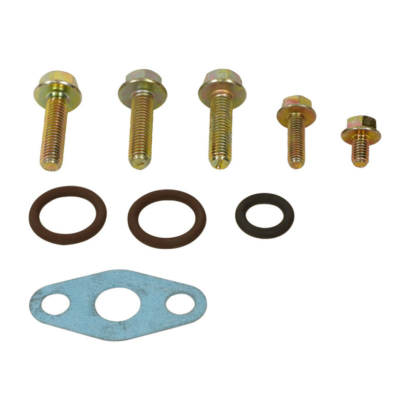 BD Diesel turbo mounting gasket kit for Ford Powerstroke 6.0L 2003-2007 diesel engine, includes gaskets for turbo installation.