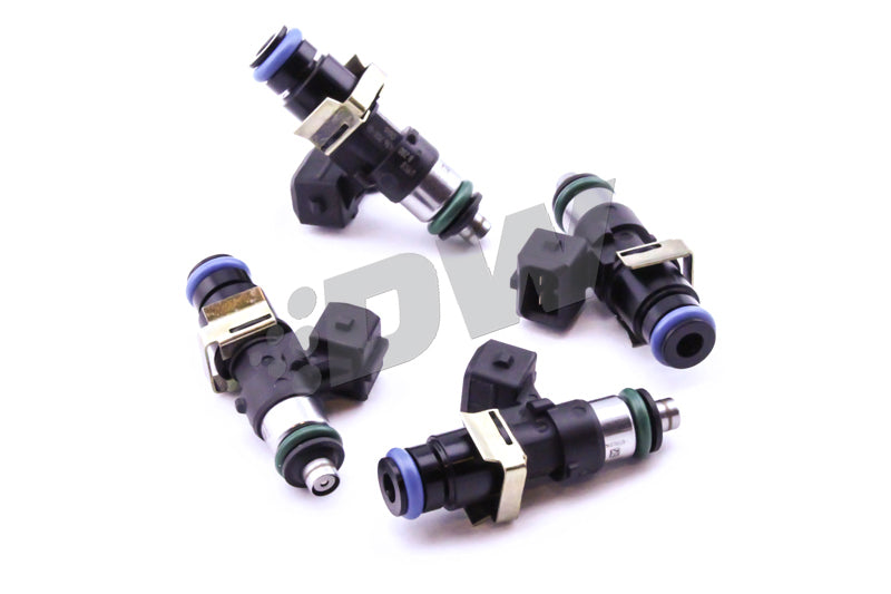 DeatschWerks Bosch EV14 1500cc fuel injectors for Audi A4, VW Golf GTI, set of 4, designed for 4-cylinder engines.
