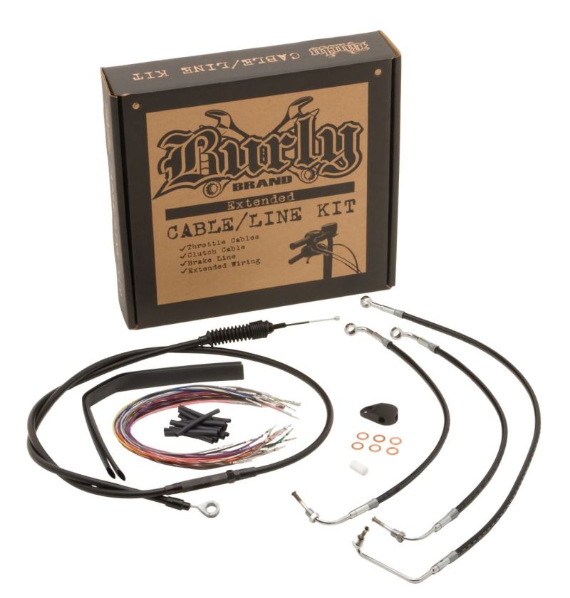 Burly Brand Control Kit 15in Bag / 16in Louie B Bar Black