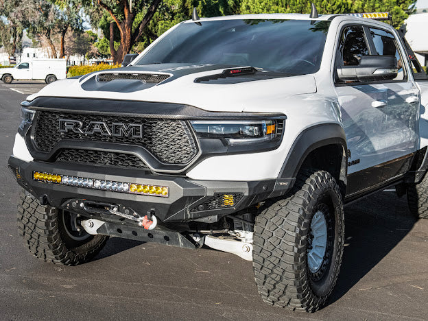 2019-UP RAM 1500 TRX CARBON FIBER FRONT AIR INTAKE HOOD SCOOP