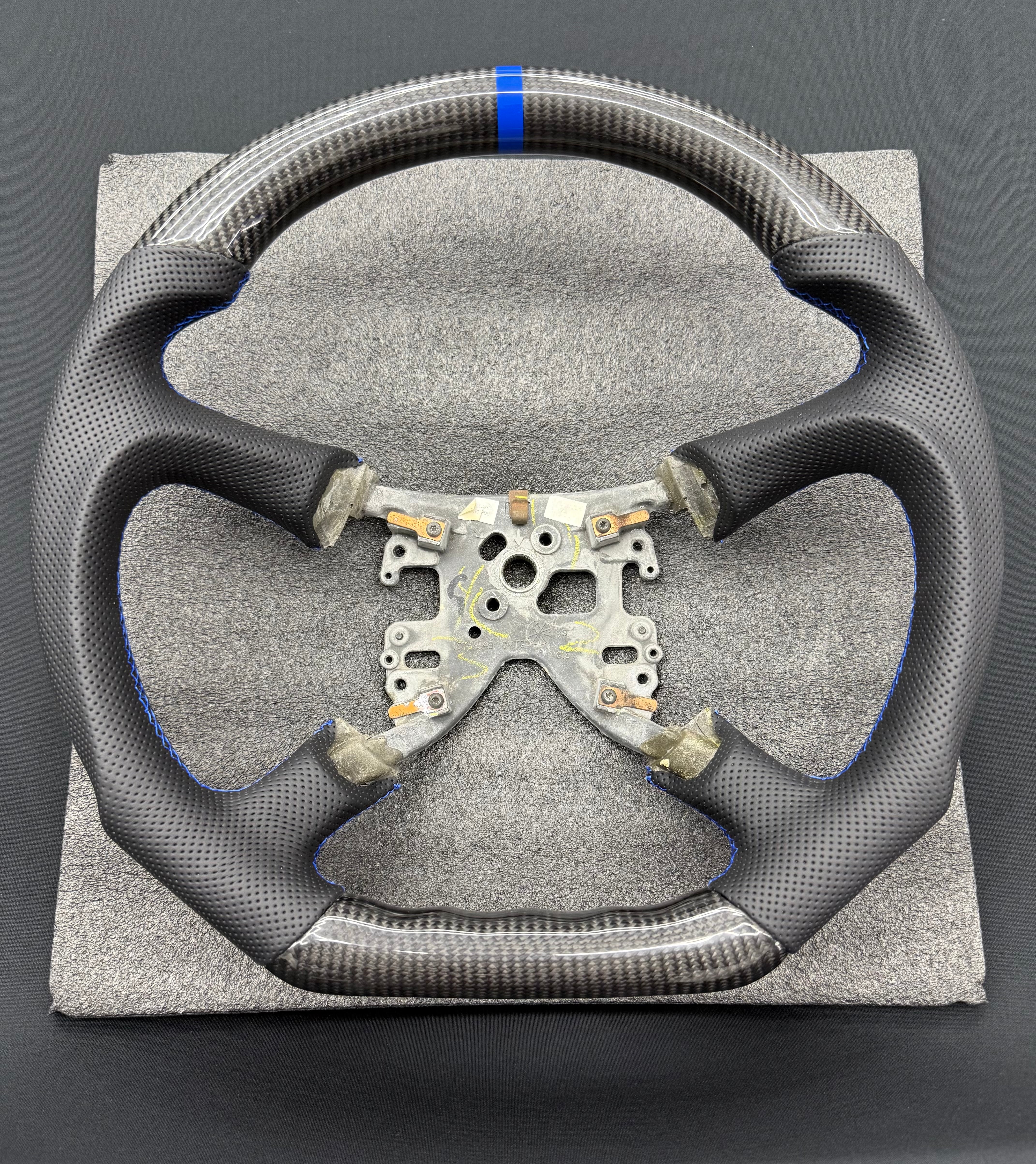 RCSB, NBS Truck, GMC Sierra /Yukon, Chevrolet Silverado, Cadillac Escalade - Carbon Fiber or Leather Steering Wheel with Perforated or Smooth Leather Hand Grips (IN STOCK READY TO SHIP)