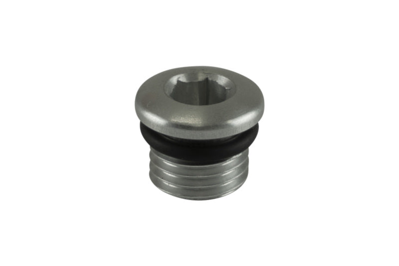 Turbosmart -4AN ORB blank fitting in clear, high-quality automotive fluid fitting with durable design for flexible use.