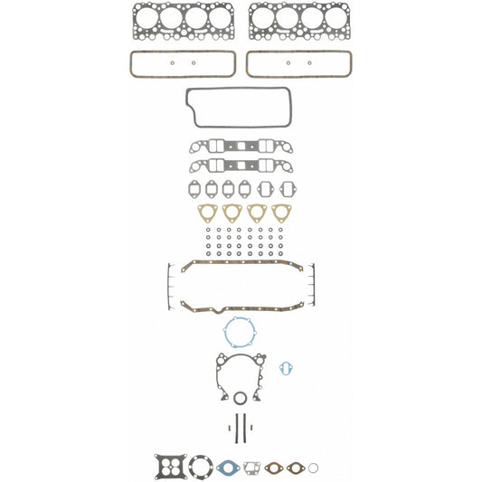 Fel-Pro FS 7725 S-2 engine gasket set showing various gaskets and seals for automotive engine repair.