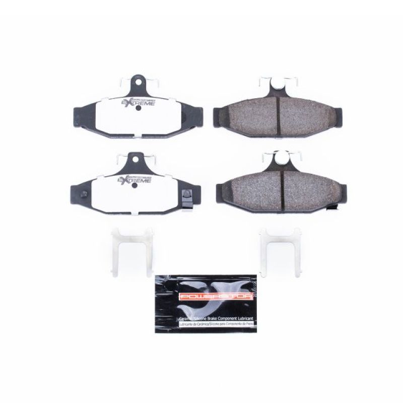 PowerStop Chevrolet Camaro rear Z26 performance brake pads with hardware, designed for 1987-1997 models.