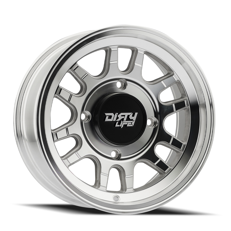 Dirty Life 9310s Canyon Sport SXS cast wheel, 14x7 inches, 4x137 bolt pattern, 13mm offset, machined finish.