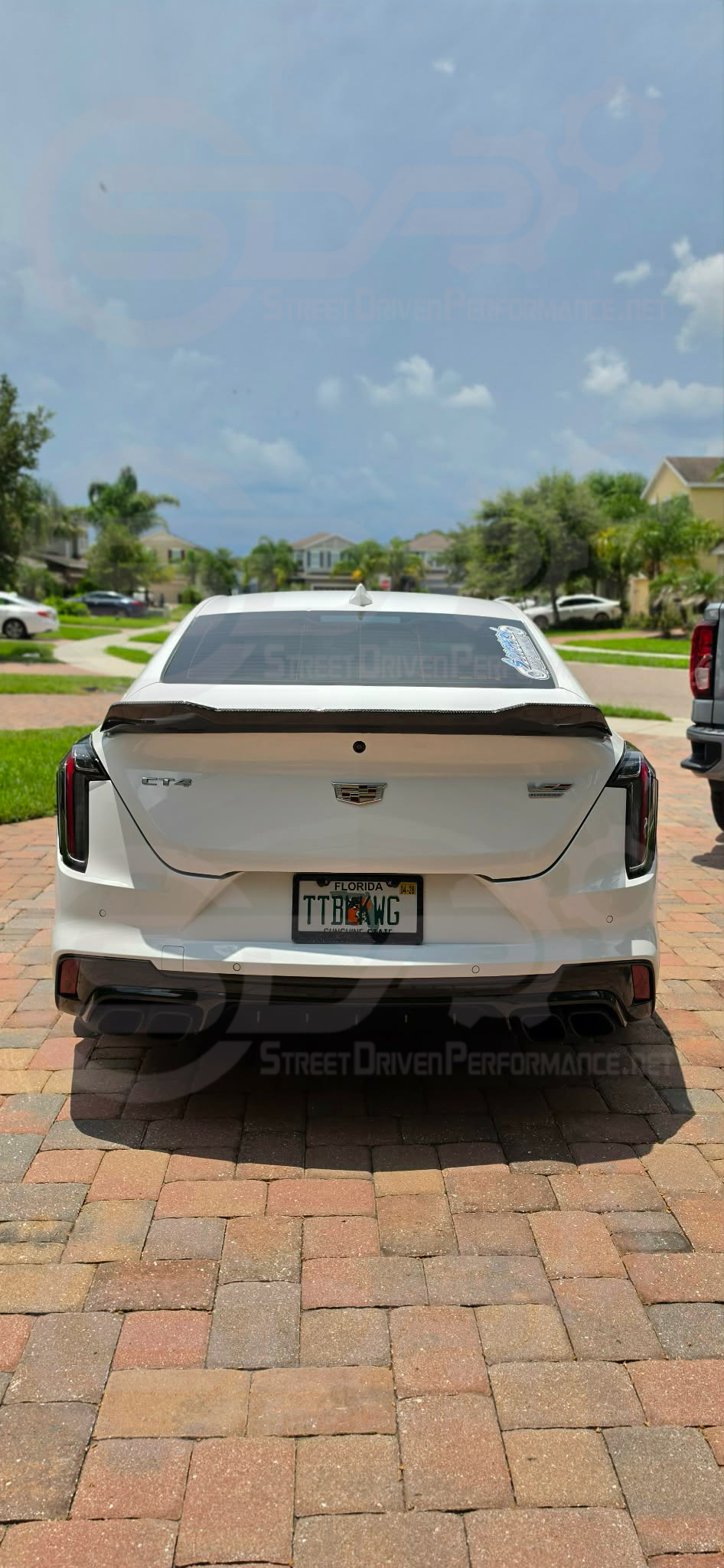 2020-PRESENT CADILLAC CT4-V & CT4-V BLACKWING | AGGRESSIVE HIGH DUCKBILL STYLE CARBON FIBER REAR WING SPOILER
