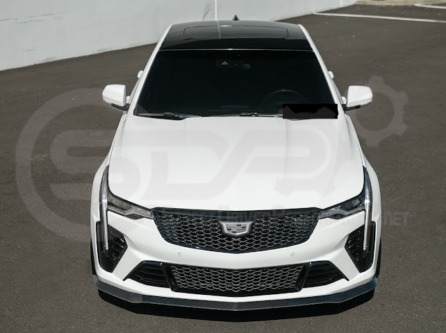 2020-Up Cadillac CT4-V Blackwing | CARBON FIBER Front Splitter Side Wheel Arches Pair
