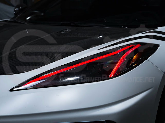 2020-Up Chevrolet Corvette C8 | Custom DRL Conversion Front Headlight Module Set Pair (Amber, Blue, Green, or Red)