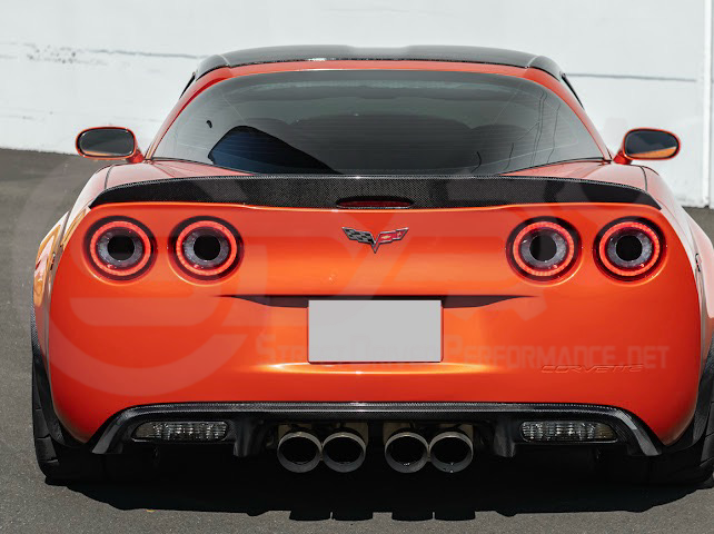 2005-2013 CHEVROLET CORVETTE C6 | SDP PERFORMANCE STYLE CARBON FIBER REAR TRUNK LID WING SPOILER