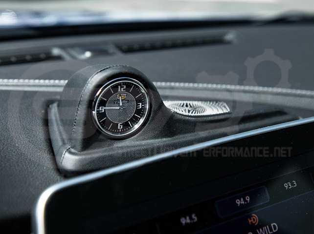 Fit 2020-2024 Cadillac CT5 | Leather Dashboard Center Analog Clock & Speaker Pod (Fits all Models)