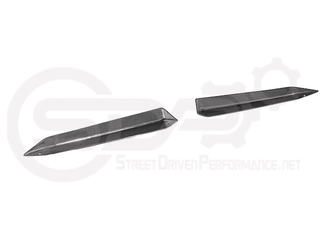 2023-Up CORVETTE C8 Z06 / E-RAY / ZR1 | CARBON FIBER 1.5 INCH EXTENDED REAR SPOILER WING WICKER BILL WINGLETS PAIR
