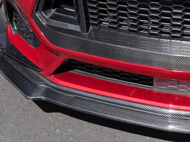 2024-UP MUSTANG S650 | CARBON FIBER FRONT LIP EXTENSION SPLITTER GROUND EFFECTS