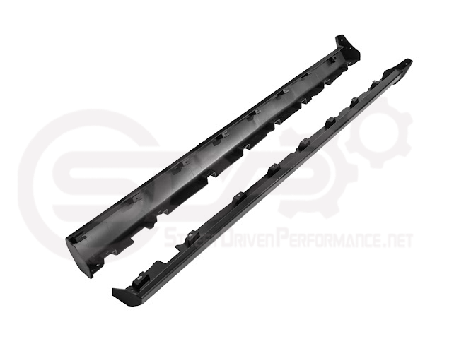 2010-2014 FORD S197 MUSTANG | GT500 STYLE SIDE SKIRTS EXTENSION PAIR ROCKER PANELS GROUND EFFECTS