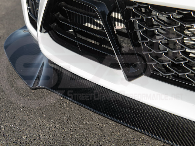 2022-2024 CADILLAC CT5-V BLACKWING SEDAN | CARBON FIBER FACTORY EXTENDED STYLE FRONT LIP SPLITTER GROUND EFFECTS